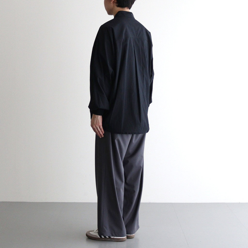 Seersucker Pullover Shirt #BLACK [GU251-50063]