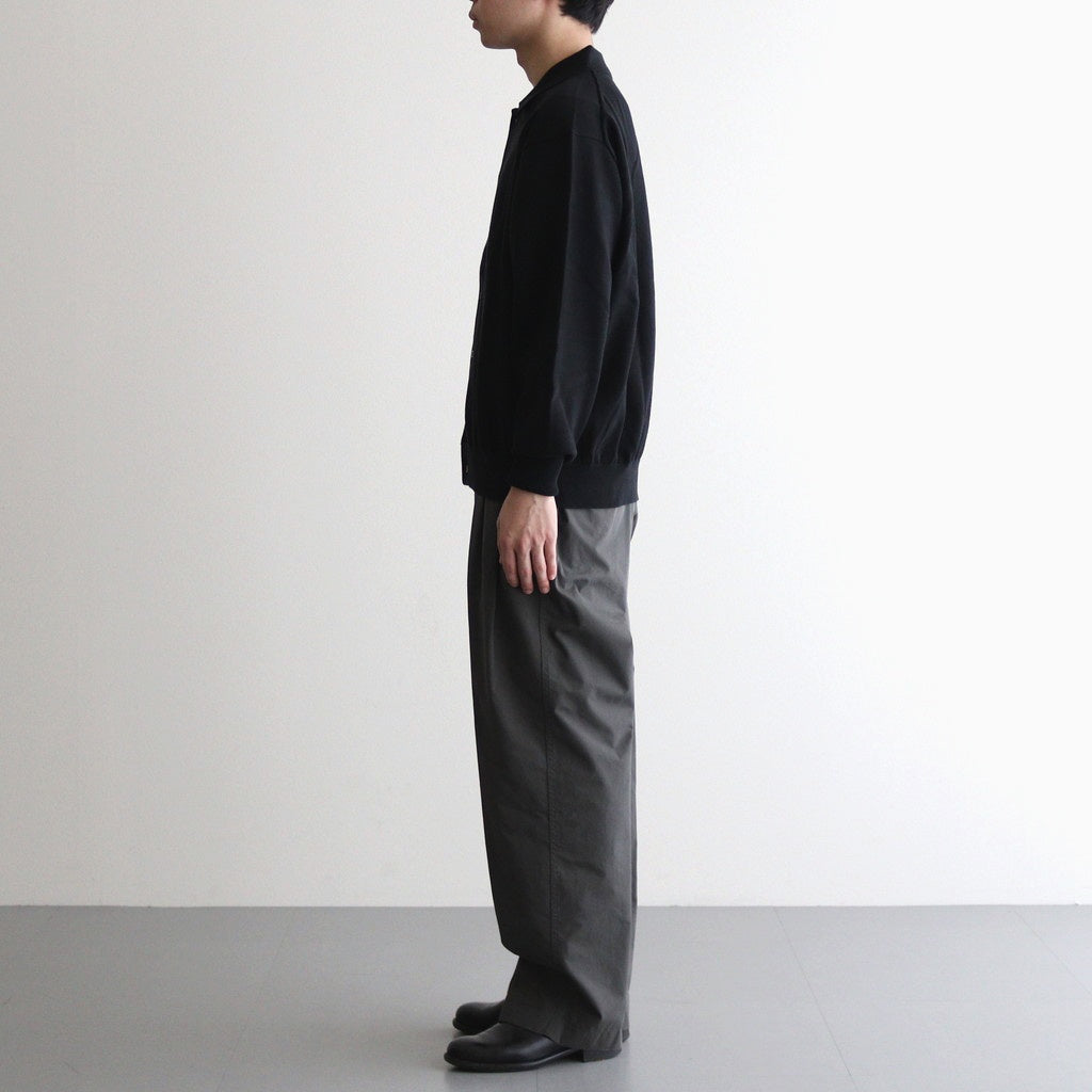 Scape Knit Polo Cardigan #Black [AODFKN305]