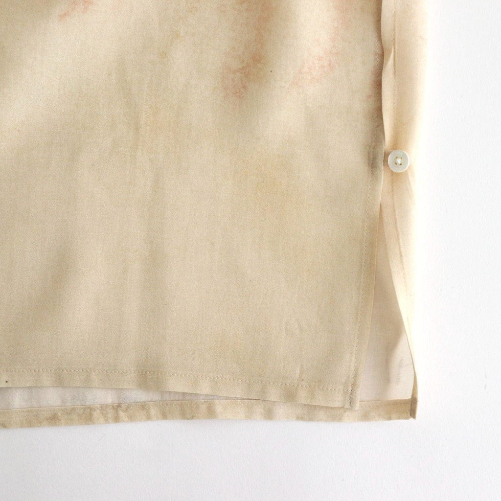LANDSCAPE PRINTED OPEN COLLAR SHIRT #BEIGE [YK25SS001003SH]