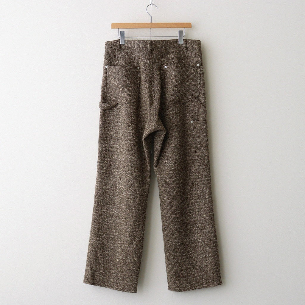 HOMESPUN TWEED PAINTER PANTS #BROWN [A25AP03HT]