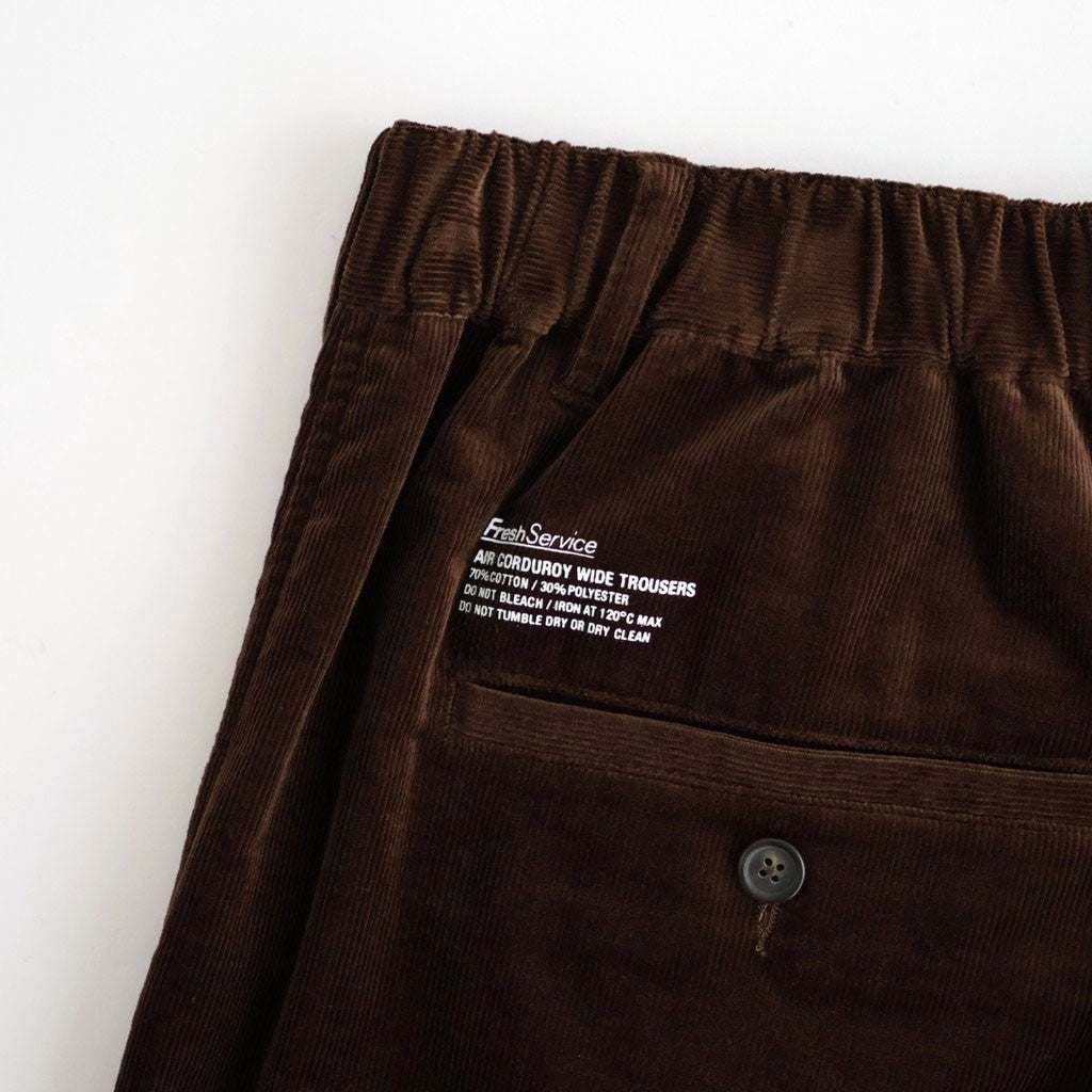 AIR CORDUROY WIDE TROUSERS #BROWN [FSC263-40087]
