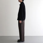 GRADATION PLEATS TWIST SLEEVE ZIP JACKET #BLACK [ST.1126]