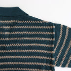 BORDER MESH KNIT SKIPPER POLO SHIRT #PEACOCK GREEN [YK25SS001010S]