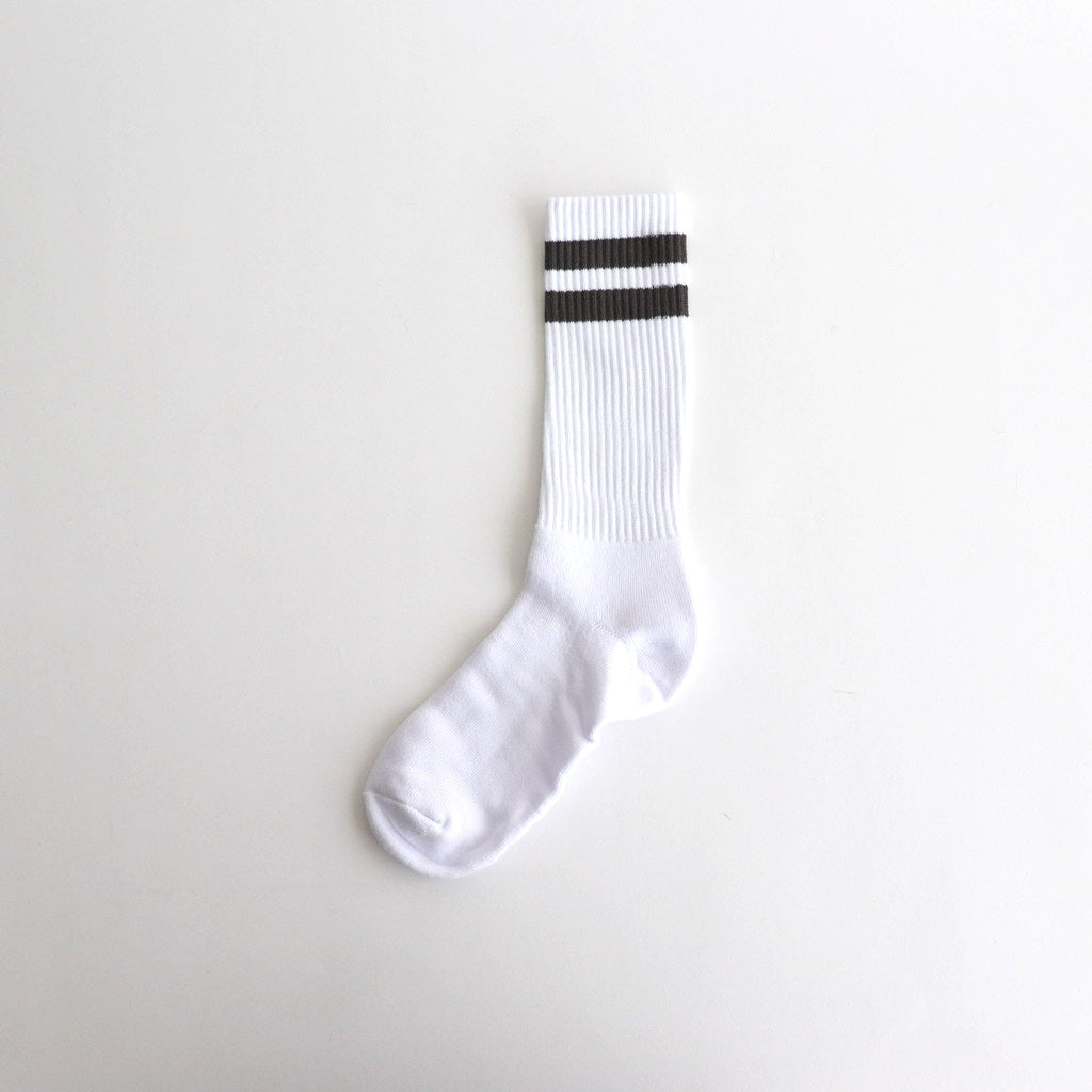 2-PACK LINE CREW SOCKS #GRAY [FSP244-90095]