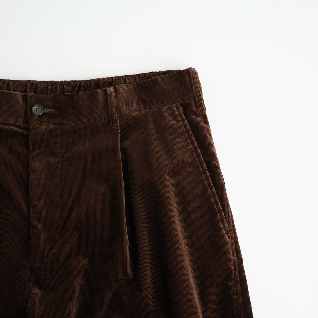 AIR CORDUROY WIDE TROUSERS #BROWN [FSC263-40087]