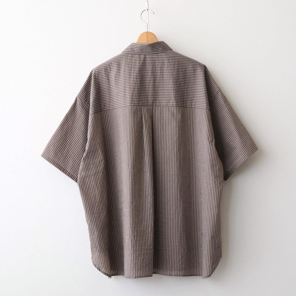 HRAFTeX S/S STRIPE SHIRT #BROWN STRIPE [FSC262-50008]