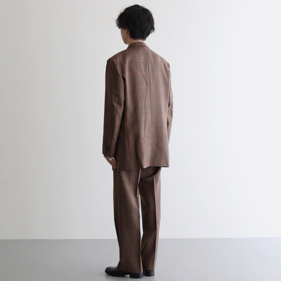 BLUEFACED WOOL CHECK JACKET #BROWN CHECK [A24AJ01CB]