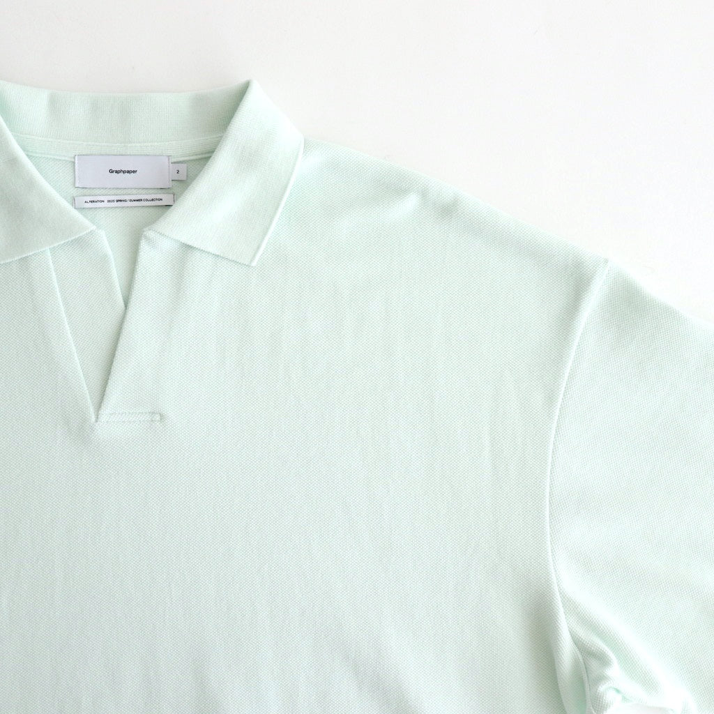 Cotton Pique Jersey S/S Skipper Polo #PALE GREEN [GU251-70057