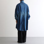 SPRAY PRINTED NYLON SNOWPARKA #OCEAN BLUE [YK23SS0462C]