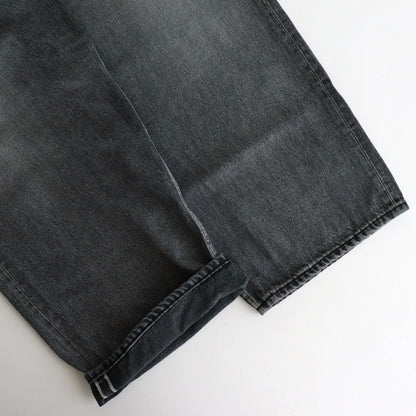 Selvage Denim Two Tuck Pants #BLACK LIGHT FADE [GU251-40188LB]