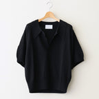 GIMA KNIT POLO SHIRTS #BLACK [25880601]