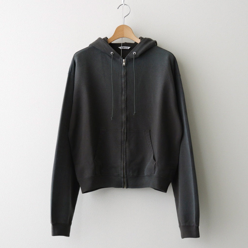 PRODUCT DYED PIMA LIGHT SWEAT ZIP PARKA #INK BLACK [A25AP01MS]