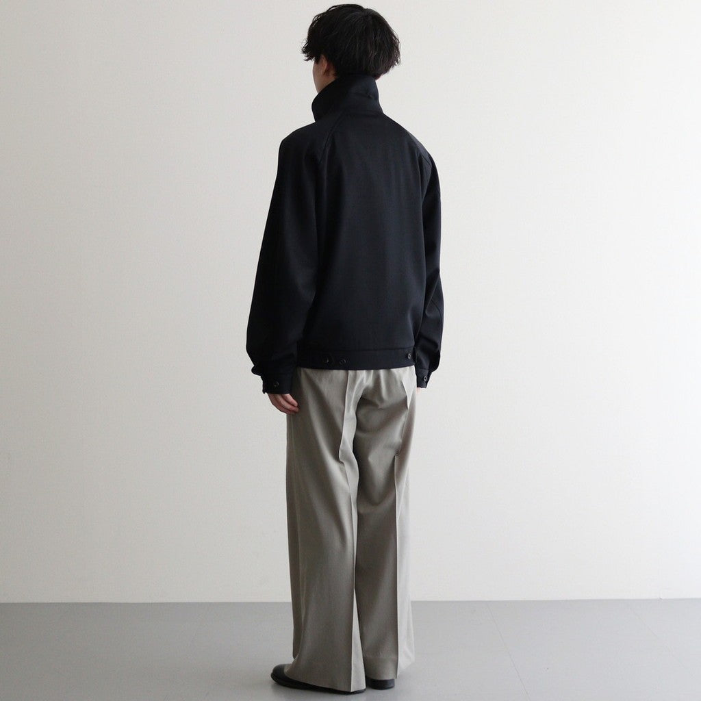 WOOL TROPICAL 3PLEATED WIDE-LEG TROUSERS #GRAYISH KHAKI [YK25SS0898P]