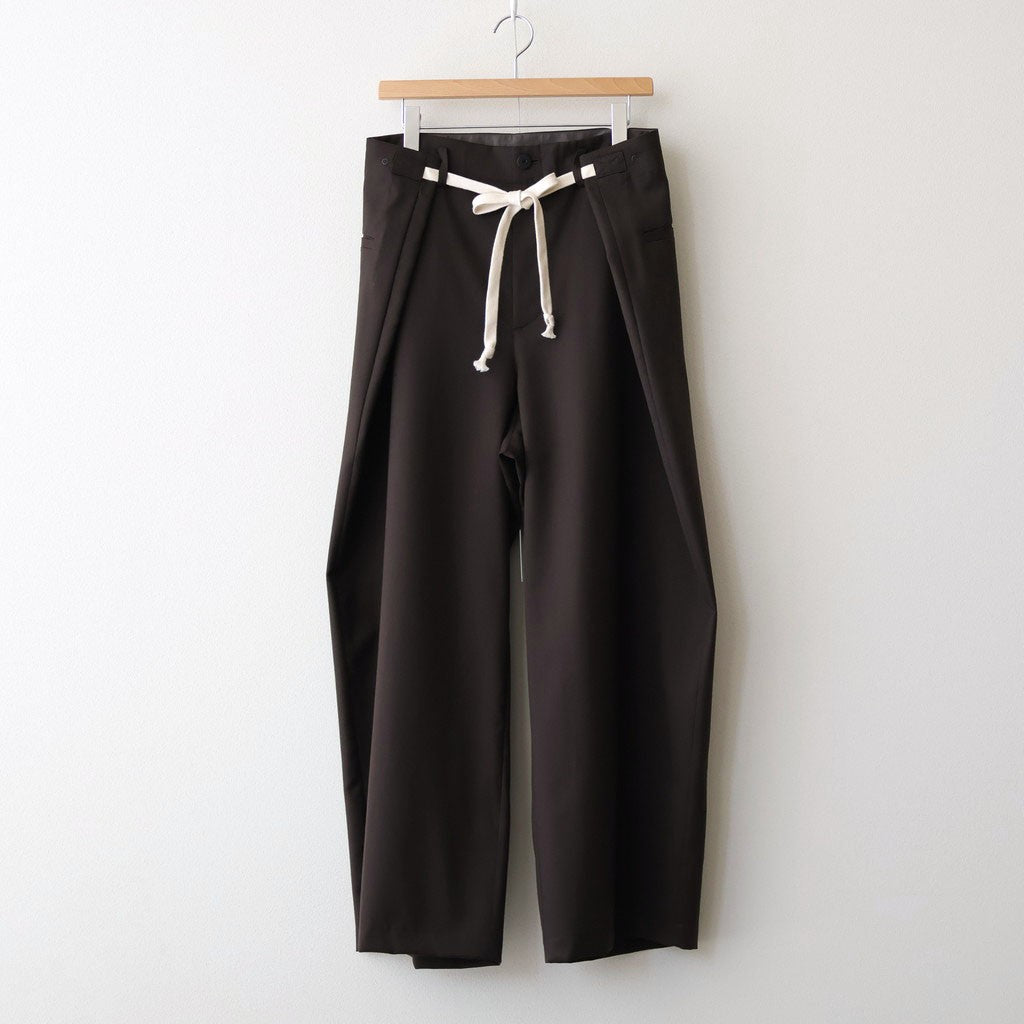 よそいきフォールドワイドPT #DARK BROWN [D126-P157]