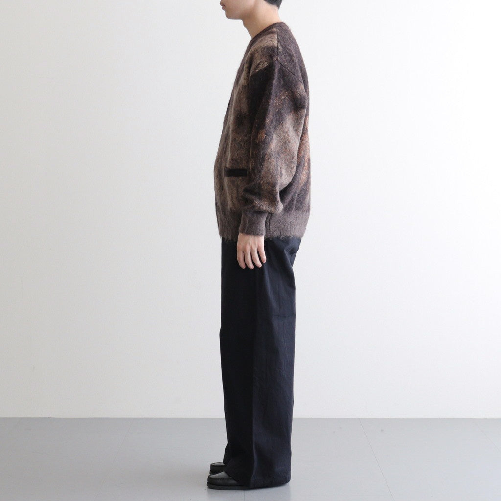 Abstract Jaquard Mohair Cardigan #BROWN [YK26SS01233S] - ciacura