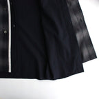 OVERSIZED LAYERED SHIRT #NAVY CHECK [ST.547-2]