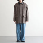 GARMENT-DYED FINX CORDUROY 5P WIDE PANTS #DUSTY BLUE [A26AP01FX]
