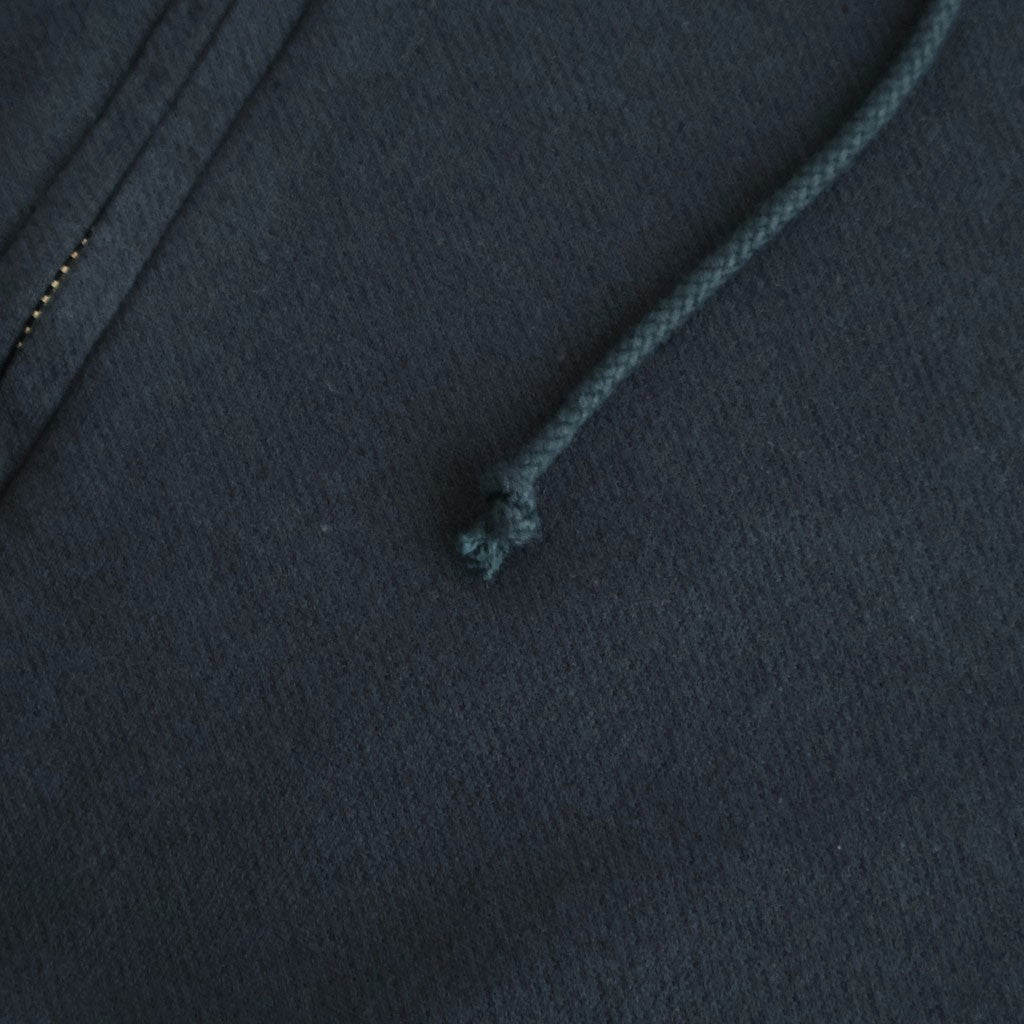 HIGH TWIST LIGHT SWEAT ZIP PARKA #INK BLACK [A26SP01MU] - ciacura
