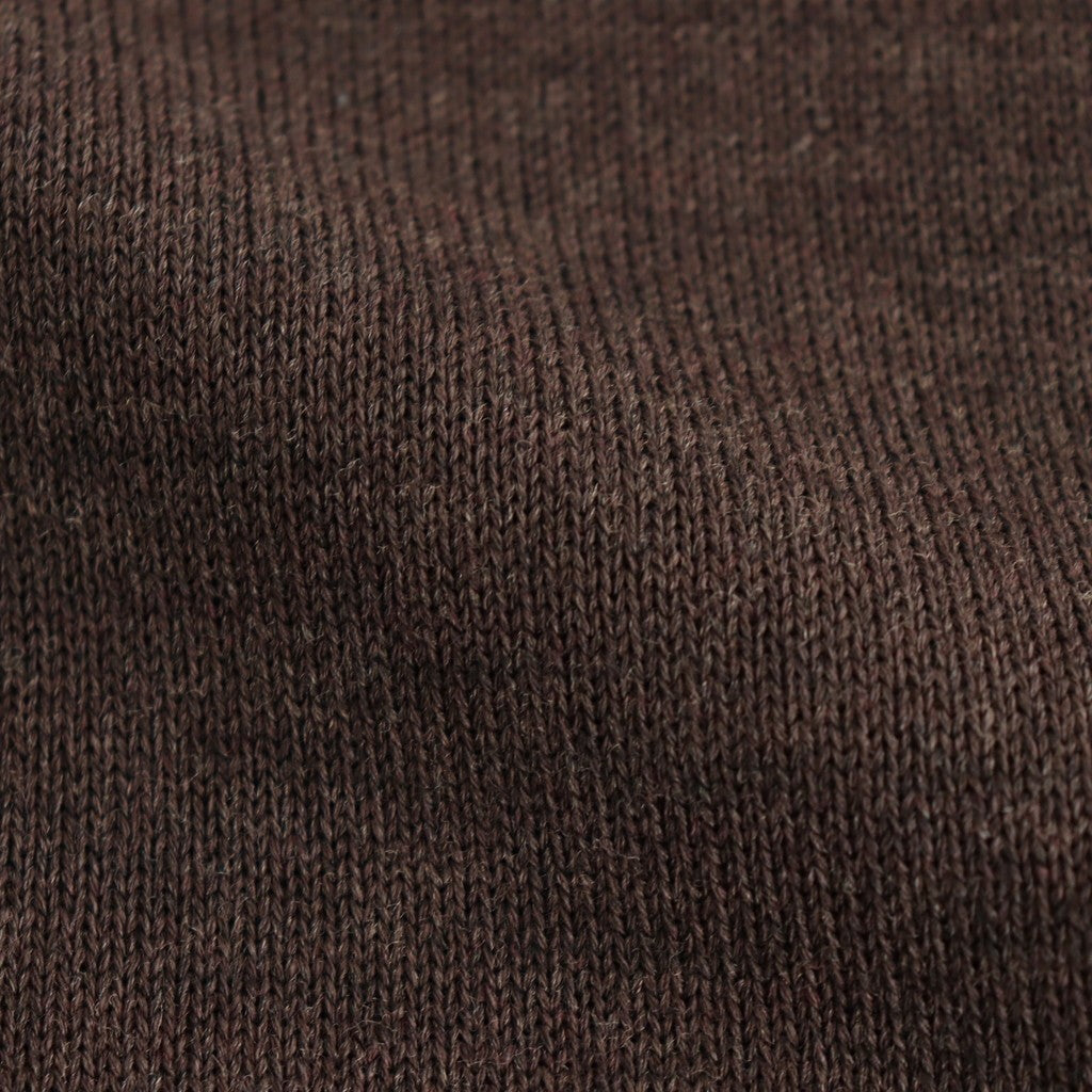 WOOL WASHI CREWNECK SWEATER #BROWN TOP [KRAGGW0102]