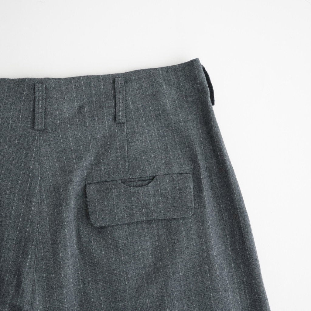 よそいきシンプル2タックワイドPT #GRAY STRIPE [D226-P153]