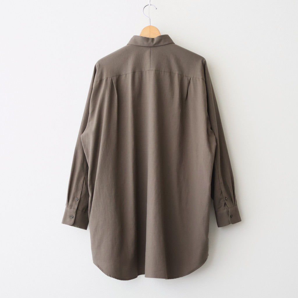 ヨークスリーブシャツ-P #BROWN [D225-T810-P]