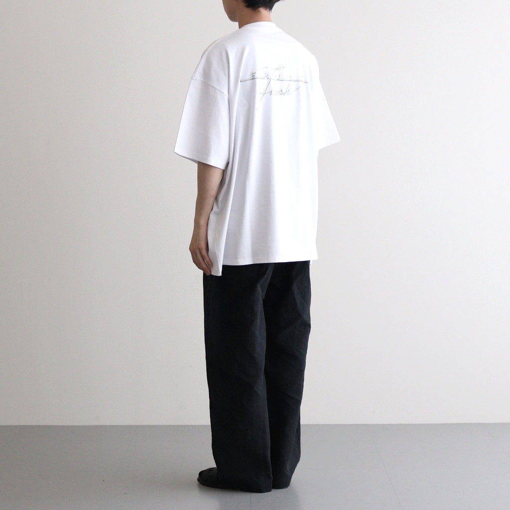 CORPORATE PRINTED S/S TEE ”GEAR” #WHITE [FSC243-70116]
