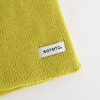 MERINO LAMBS WOOL SOCKSTOLE #LIME [R5128-AW25]