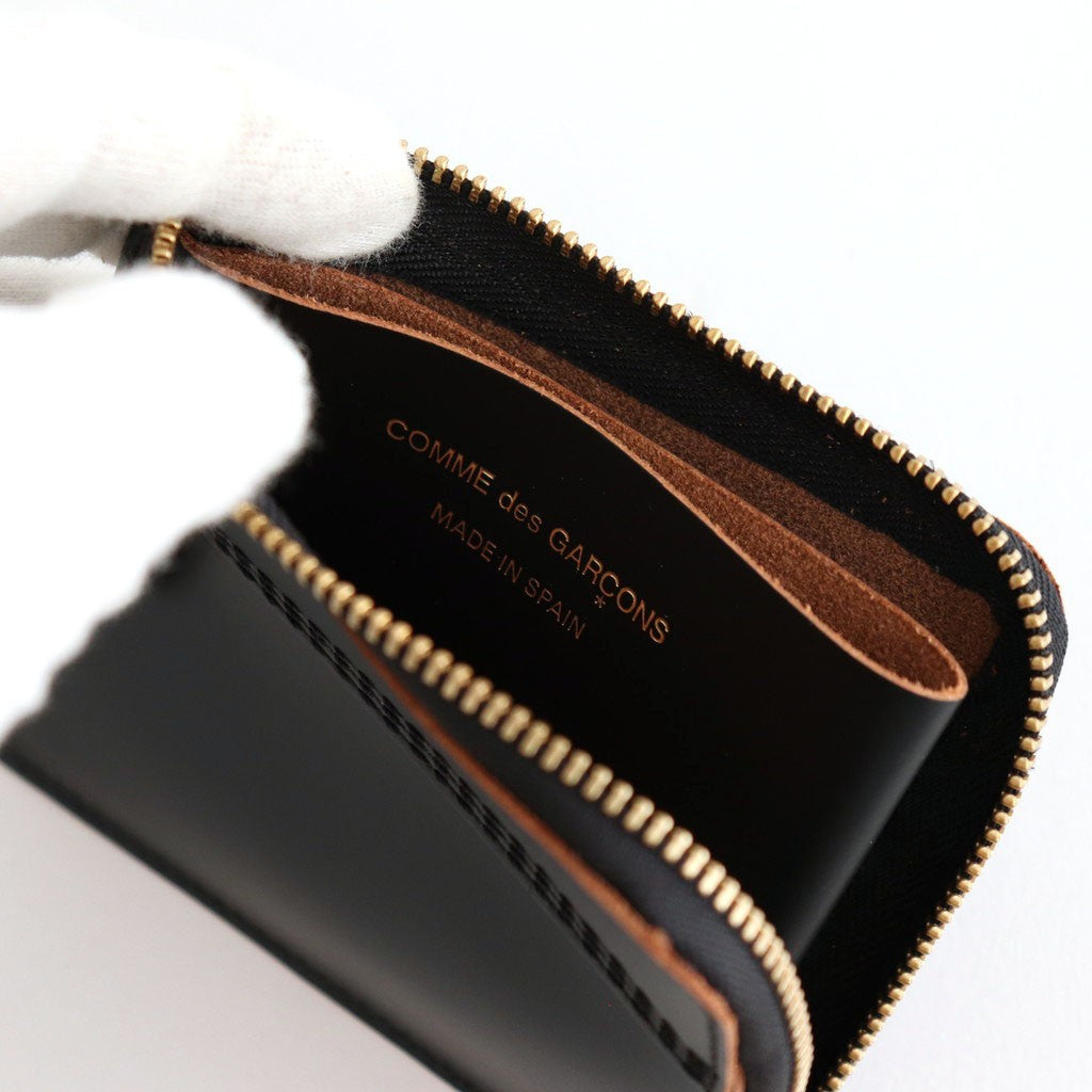 L字型ZIP財布 - TRIPLE STITCH #Black [8Z-S310-051]