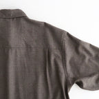 SUPER LIGHT WOOL SHIRT #TOP BROWN [A26AS02OS]