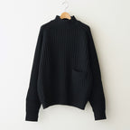 Wide Rib Highneck Sweater #BLACK [YK25FW01100S]