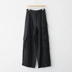 VIS/LI/RA TWILL CARGO TROUSERS #BLACK [ST.1434]