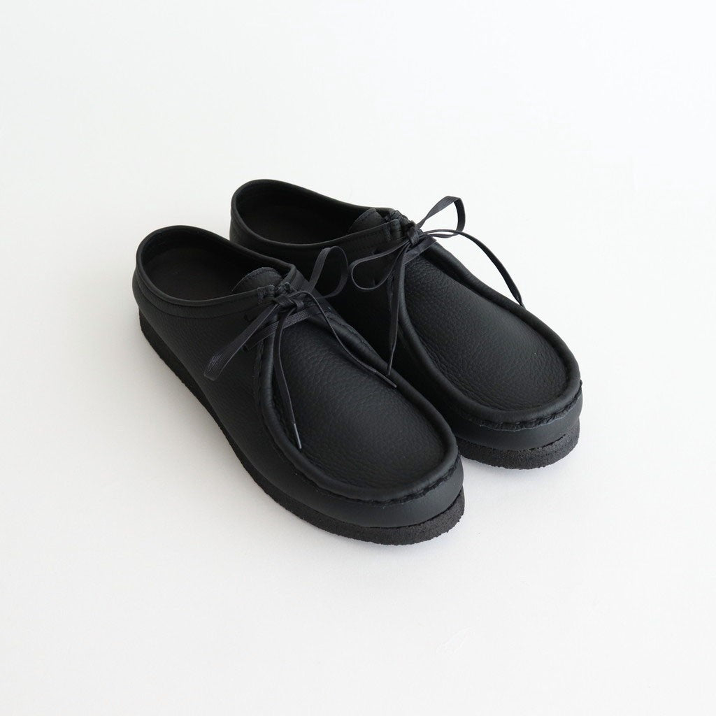 AWAI TIROLEAN MULE -CREPE SOLE- EO SHRINK #BLACK [SA05SC]