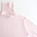 TENCEL SILK CIRCULER RIB TURTLENECK SWEATER #PINK(012) [KRAGGW0703]