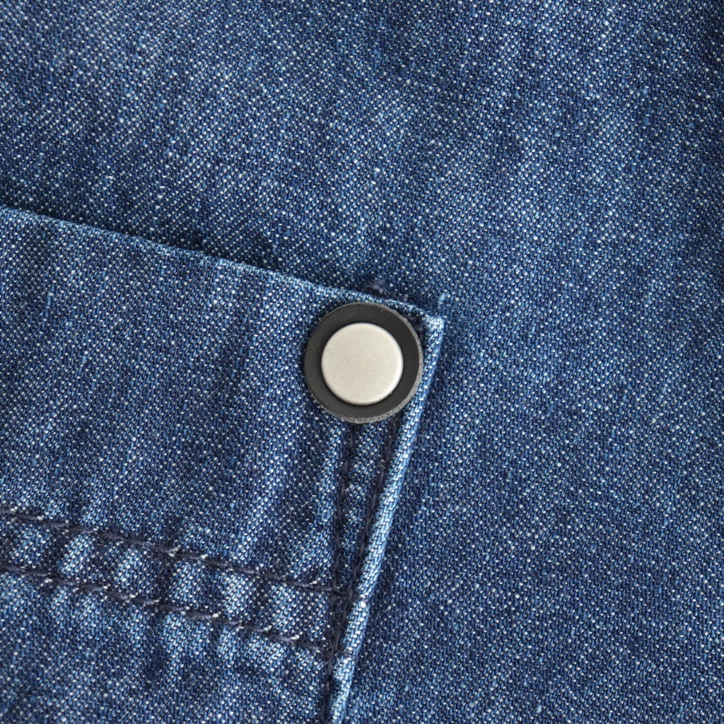 BIG DENIM SHIRT #INDIGO [Q25A-P050]