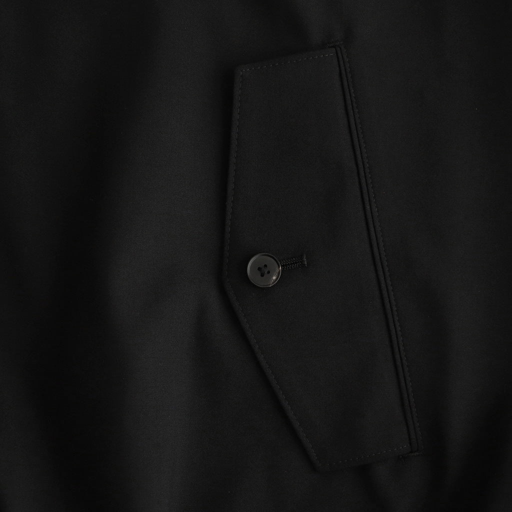 SUPER FINE TROPICAL WOOL ZIP BLOUSON #BLACK [A25SB01MT]