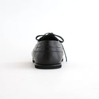 SOFT LEATHER DECK SHOES #BLACK [A26SS03QD]