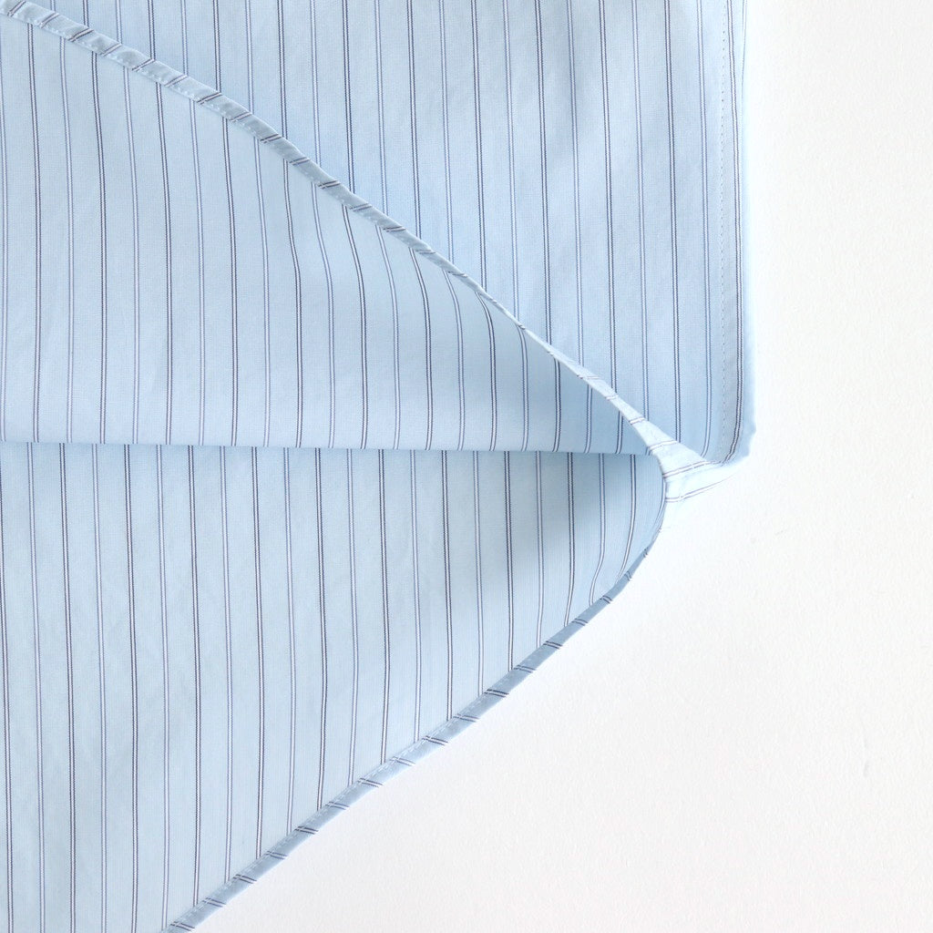 SUVIN HIGH COUNT CLOTH STRIPE SHIRT #LIGHT BLUE STRIPE [A25SS01SS]