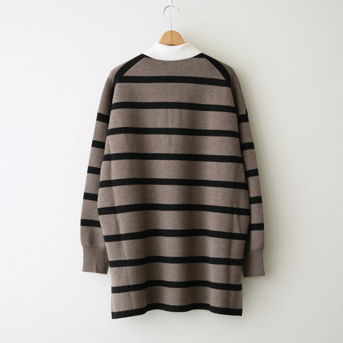 Rugby Shirt #BEIGE BROWN×BLACK [I26AW-K8]