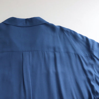 Sidogras Twill Viscose 오버디 한 수면 셔츠 #Blue [GM244-50014B]