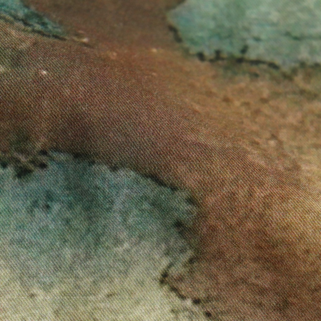 LANDSCAPE PRINTED OPEN COLLAR SHIRT #YELLOW [YK25SS0933SH]