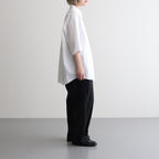 FHFSSH - コットン・ ポリコア タイプライター 半袖シャツ #01 Off White [SN_FR0405SH]