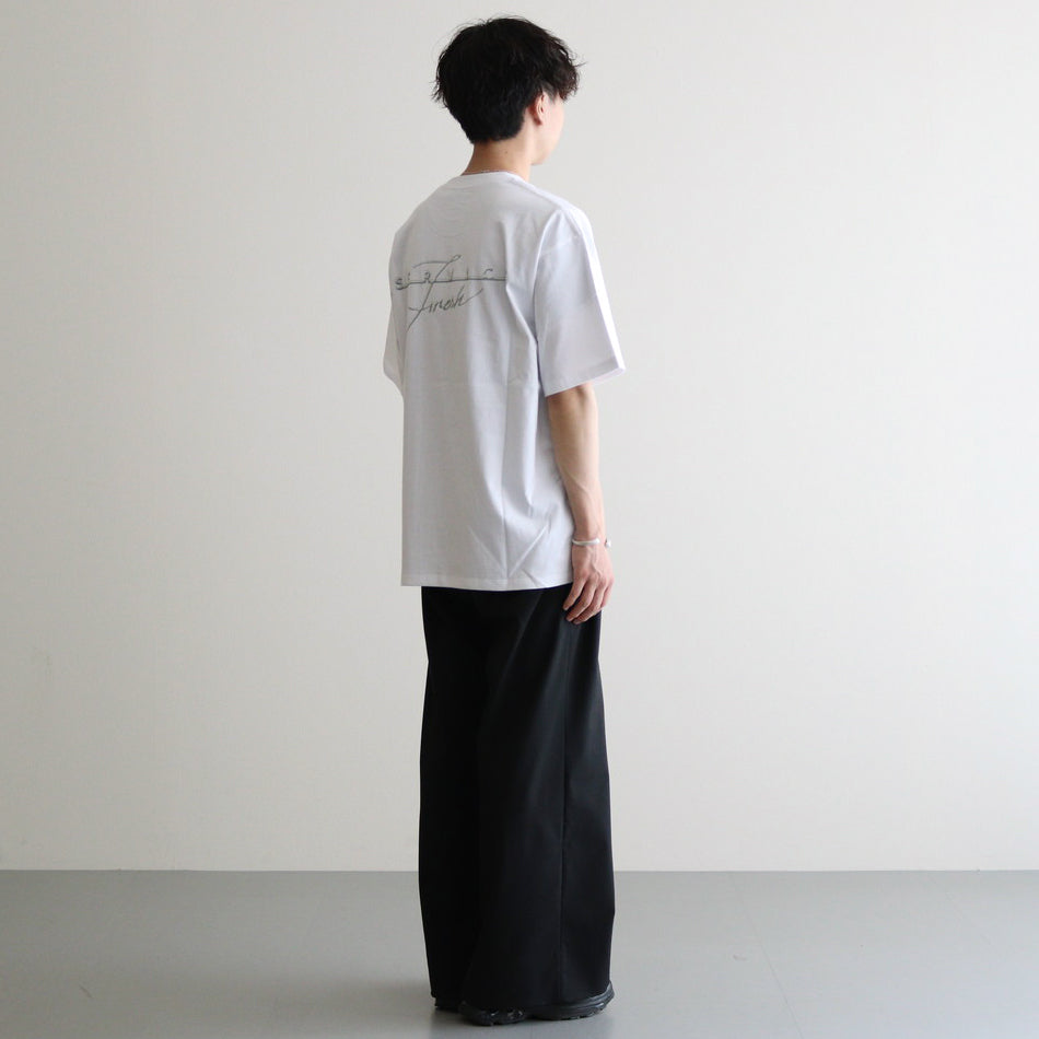 CORPORATE PRINTED S/S TEE ”GEAR” #WHITE [FSC243-70116]