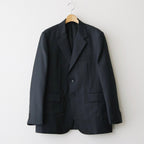 BLUEFACED WOOL JACKET #CHARCOAL NAVY STRIPE [A26SJ01BA]