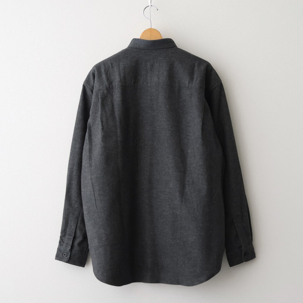 綿フランネルシャツ #GRAY [HP-B028-051]