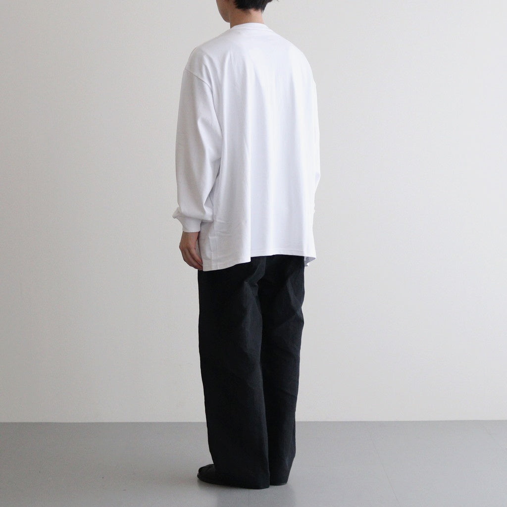 L/S Oversized Tee #WHITE [GU243-70105B]