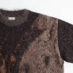 Abstract Jaquard Mohair Sweater #BROWN [YK26SS01234S]