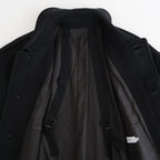 Light Melton Oversized Coat #BLACK [GU253-10270B]