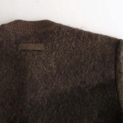 GRADATION MOHAIR KNIT CARDIGAN #NAVY KHAKI GRADATION [ST.1002]