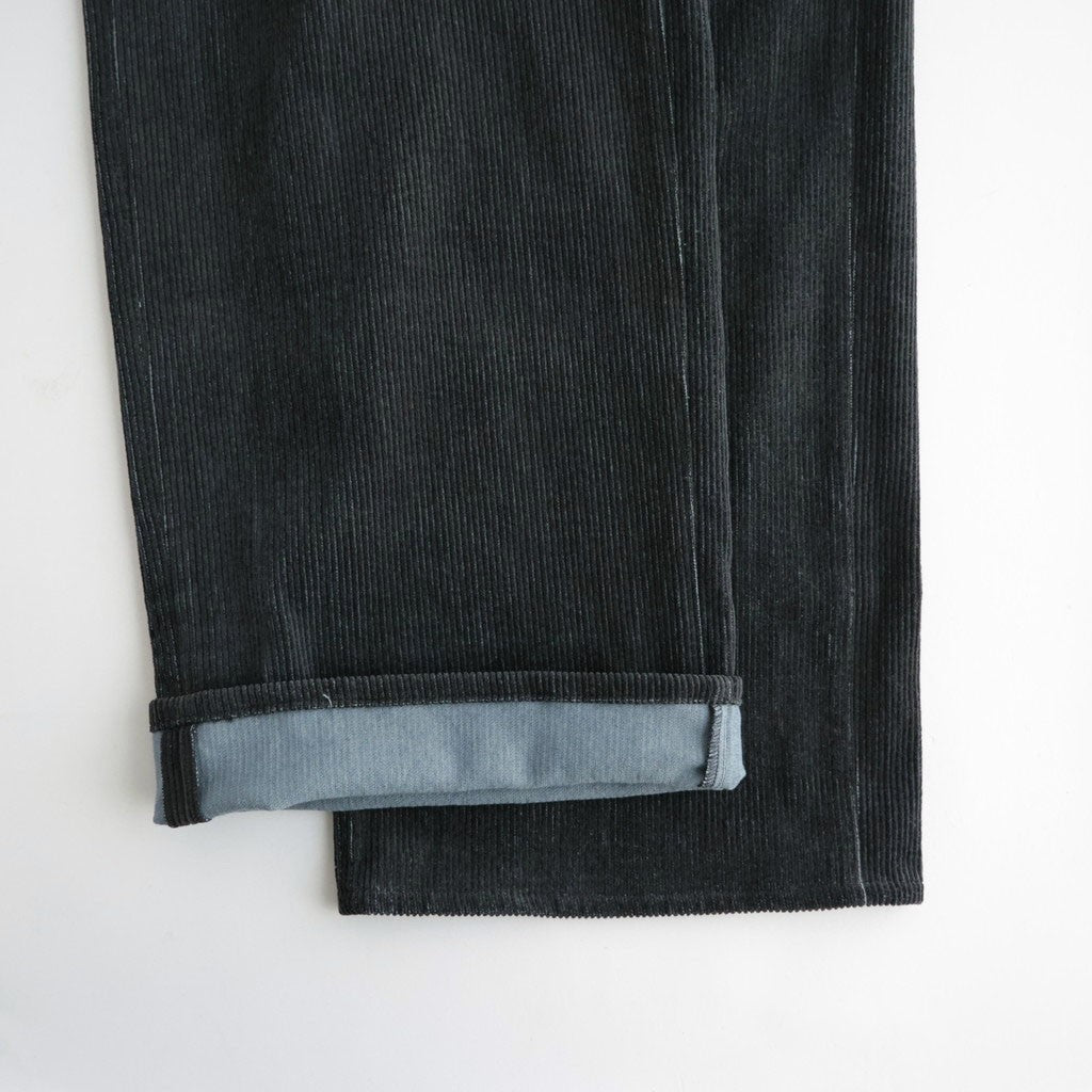 SUMI/INDIGO CORDUROY ASHLEY PANTS #BLACK [N0059]