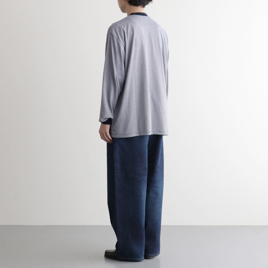 Selvage Denim Two Tuck Pants #INDIGO_DARK FADE [GU261-40061DB]
